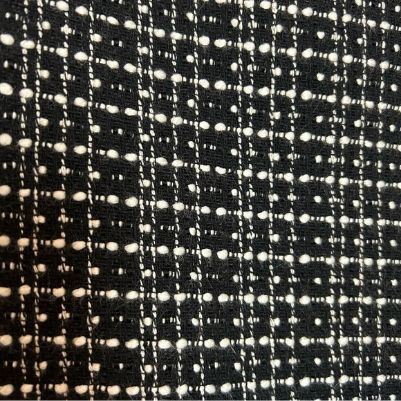 Fenn Wright Manson Black/White Tweed Open Front Blazer w/Beaded & Sequin Accent - Picture 11 of 12